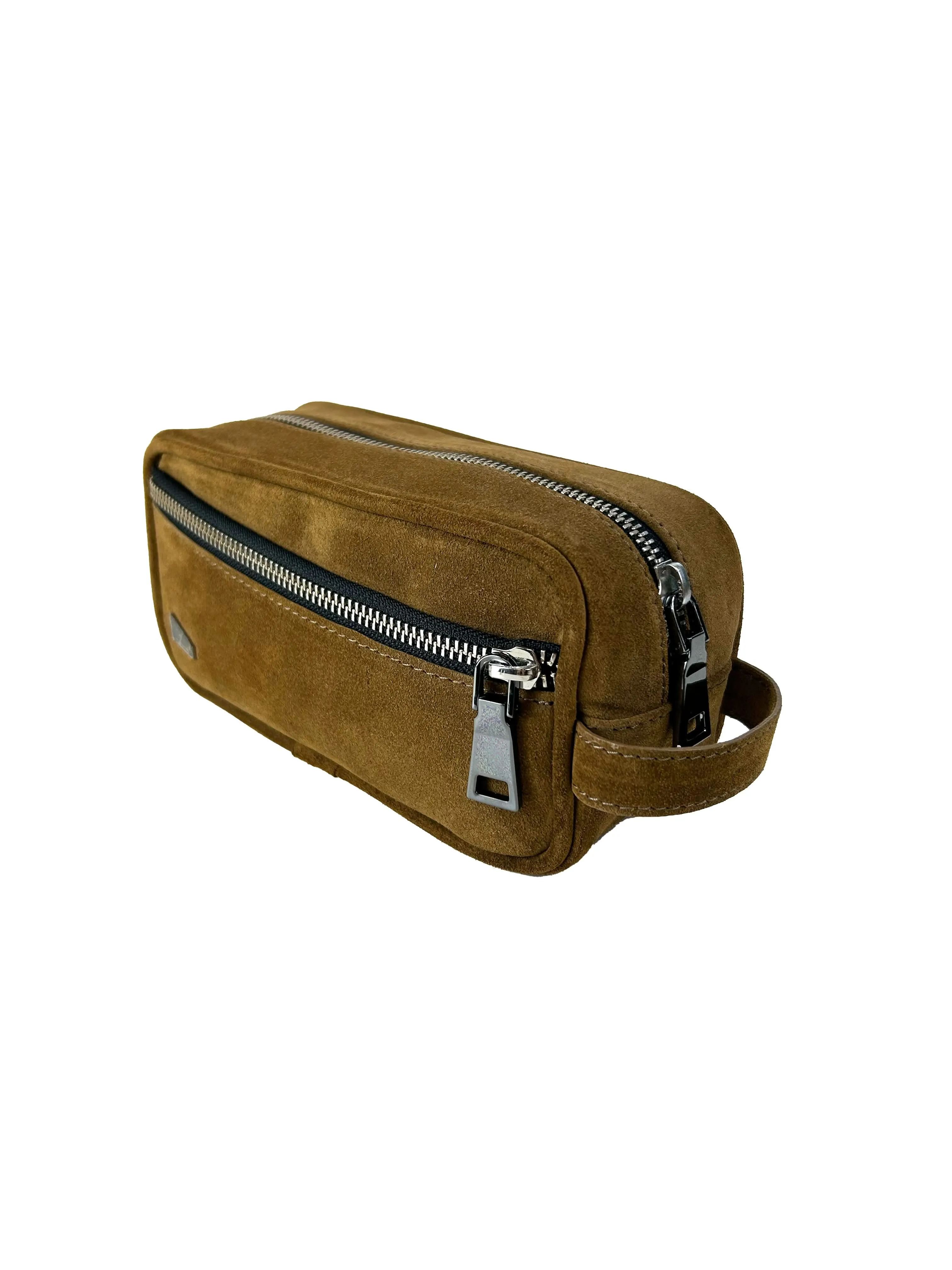 Alberto Olivero Nabuk Leather Zip Wallet