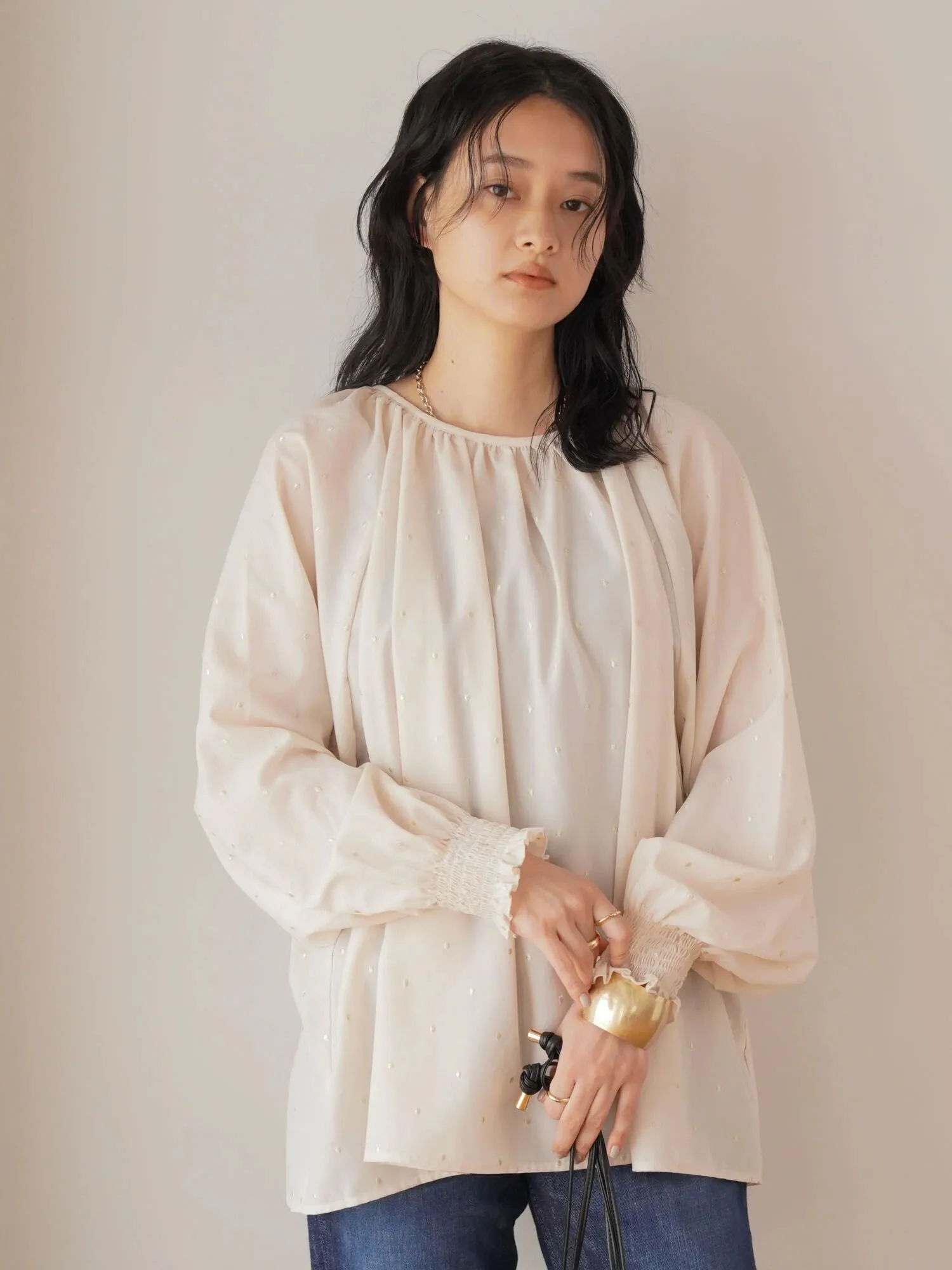 Alma Embroidery Raglan Blouse