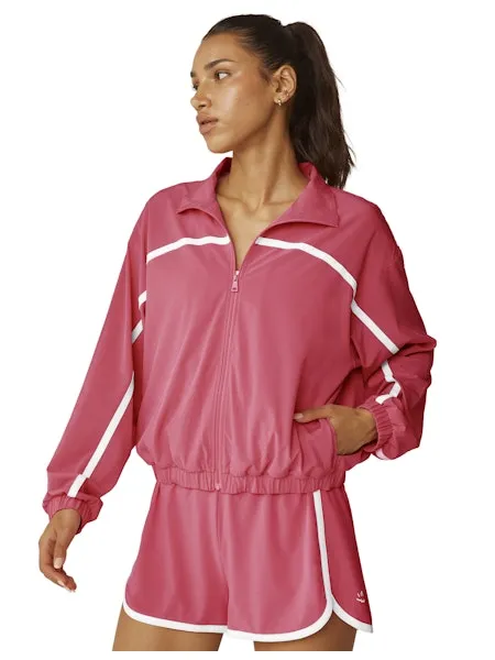 Beyond Yoga Retro Jacket in Pink