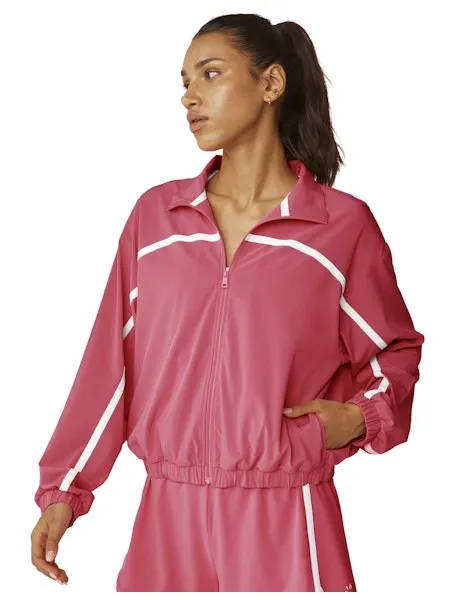 Beyond Yoga Retro Jacket in Pink