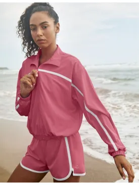 Beyond Yoga Retro Jacket in Pink