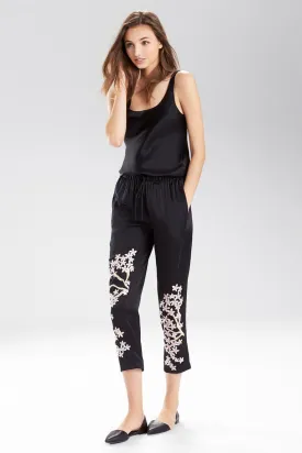 Black Petals Pants