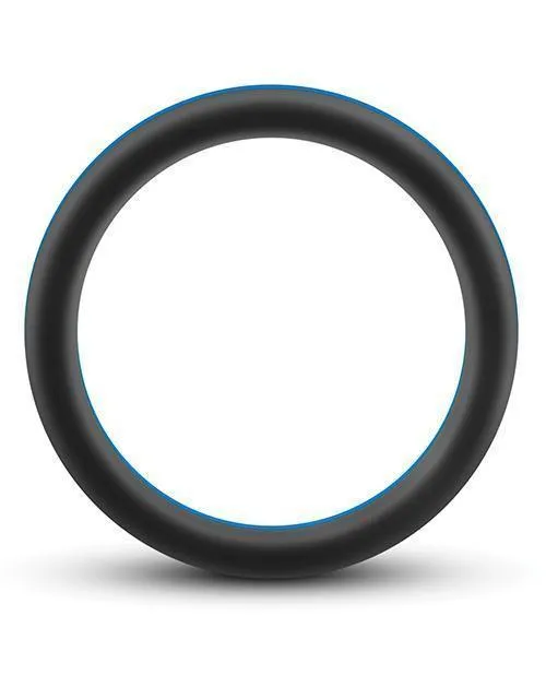 Blush Performance Silicone Go Pro Cock Ring - Black-blue