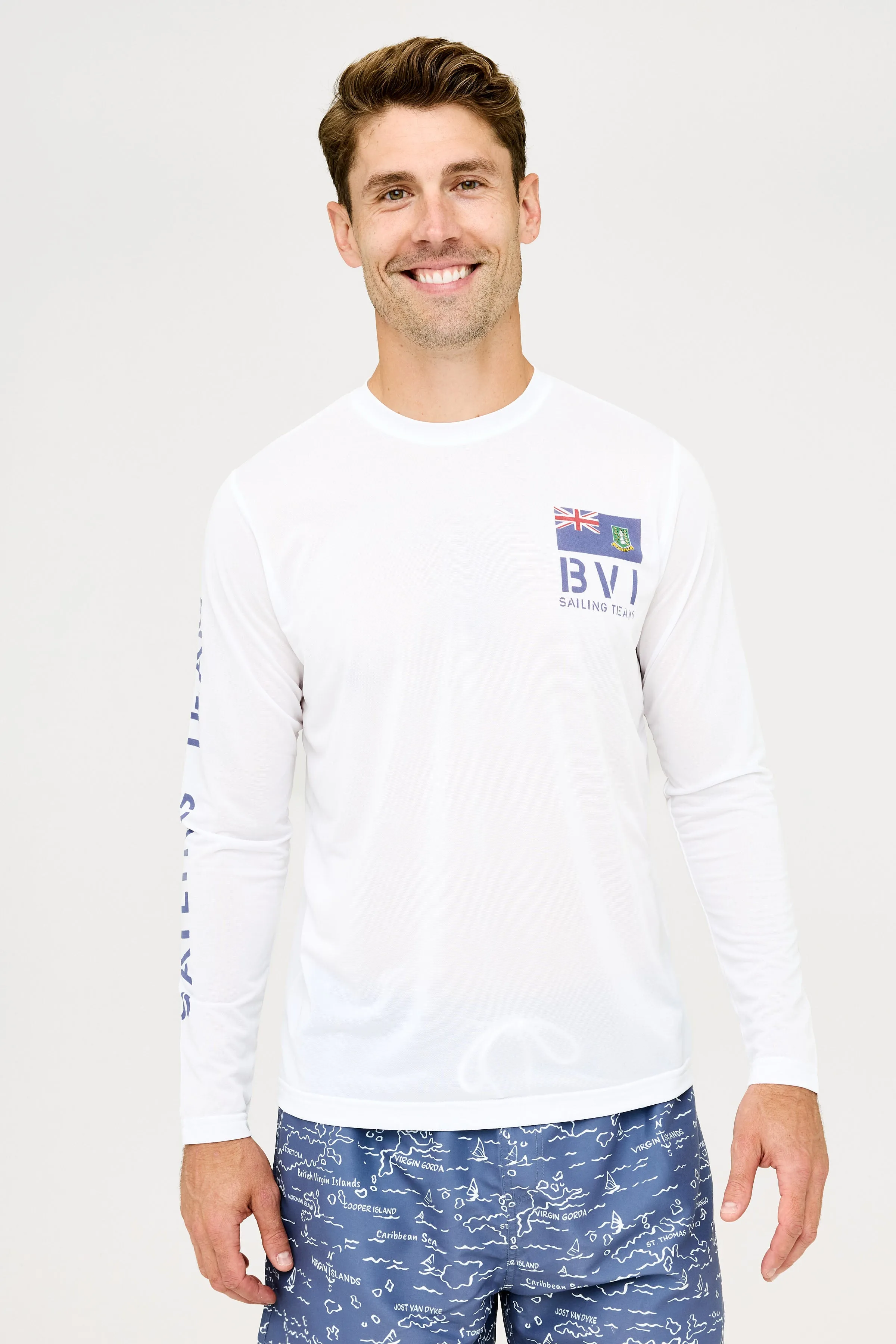 BVI Sailing Team UPF50 Shirt - White