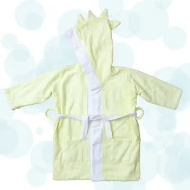 Fancy Fluff Bamboo Cotton kids Bathrobe- Dino
