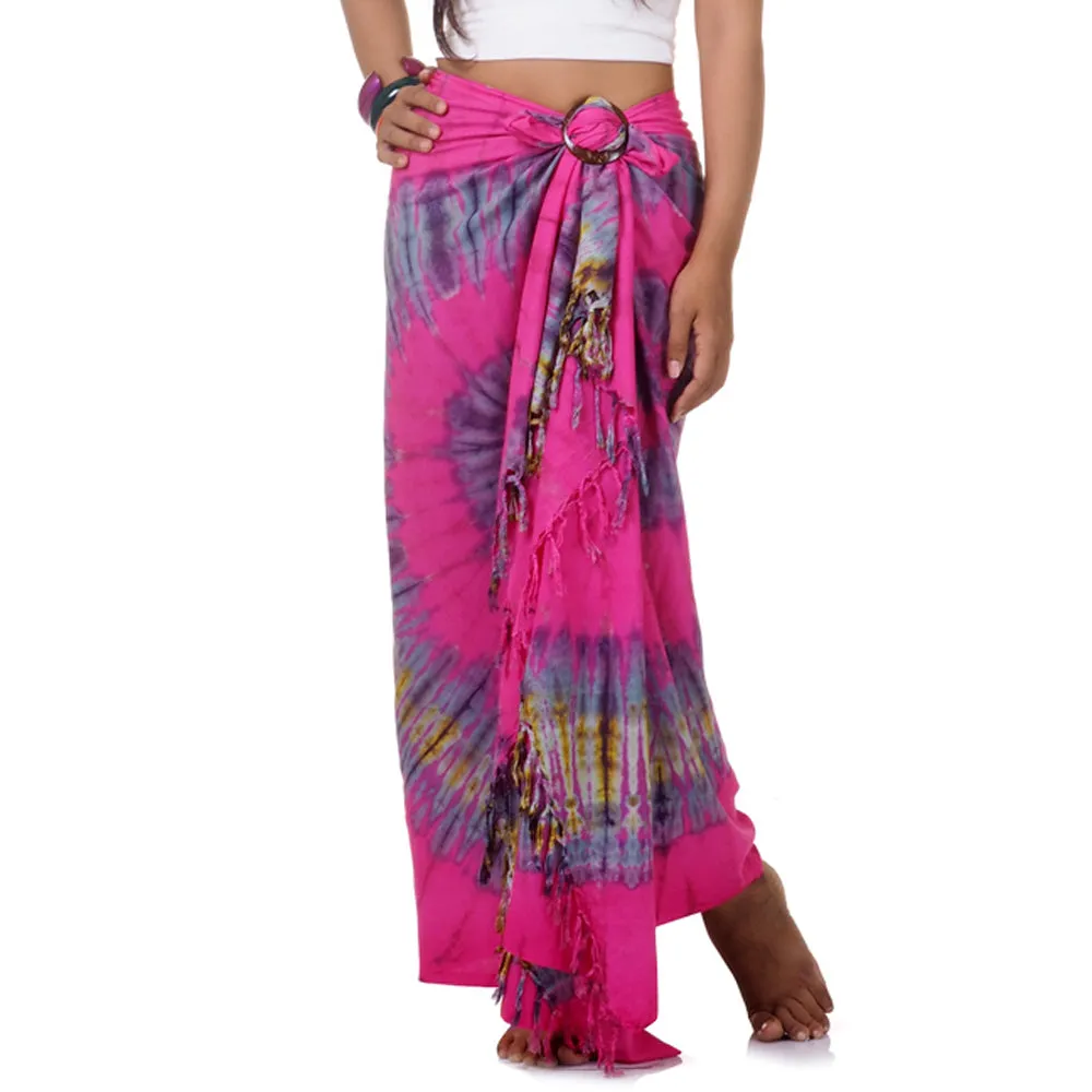 Green Escape Tie Dye Thai Sarong Pareo Samui