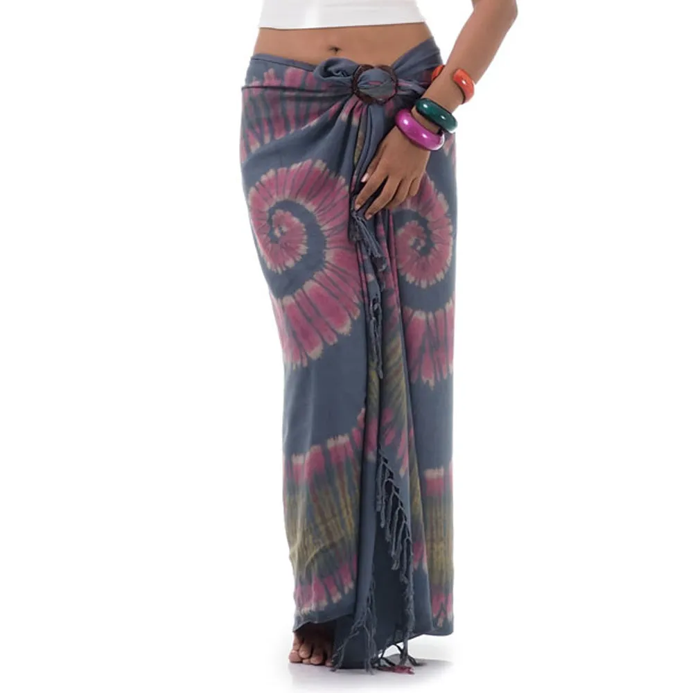 Green Escape Tie Dye Thai Sarong Pareo Samui