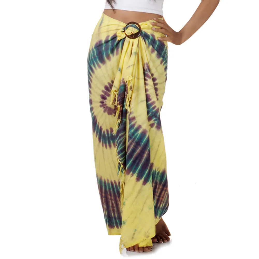 Green Escape Tie Dye Thai Sarong Pareo Samui