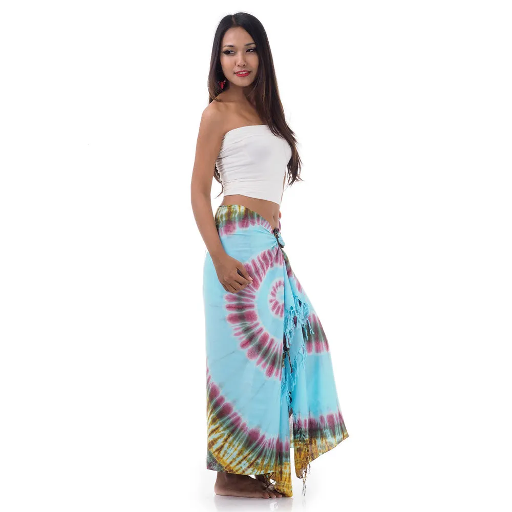 Green Escape Tie Dye Thai Sarong Pareo Samui