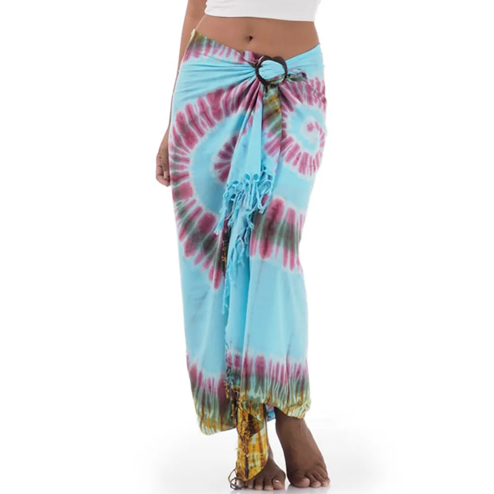 Green Escape Tie Dye Thai Sarong Pareo Samui