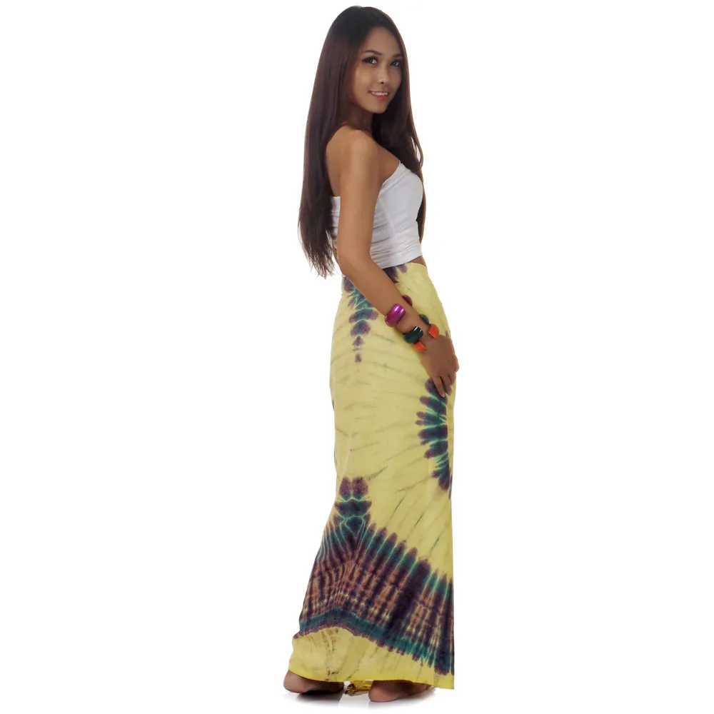 Green Escape Tie Dye Thai Sarong Pareo Samui