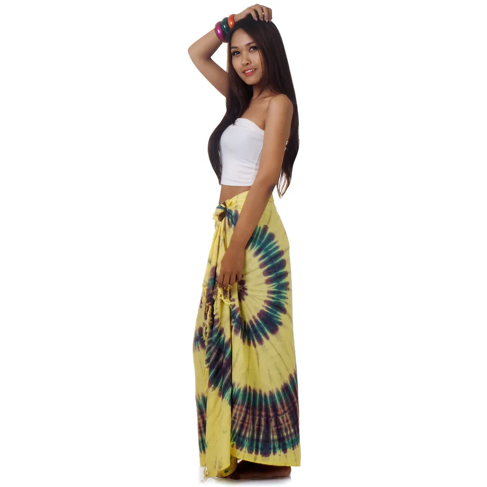 Green Escape Tie Dye Thai Sarong Pareo Samui