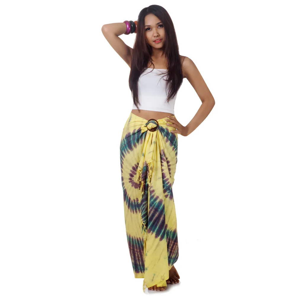 Green Escape Tie Dye Thai Sarong Pareo Samui