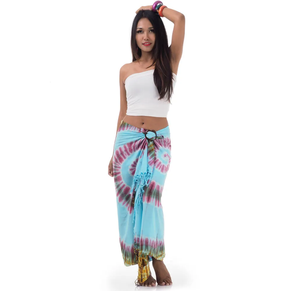 Green Escape Tie Dye Thai Sarong Pareo Samui