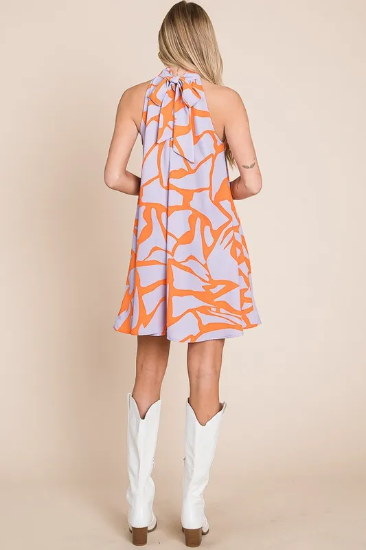 Halter neck short sundress