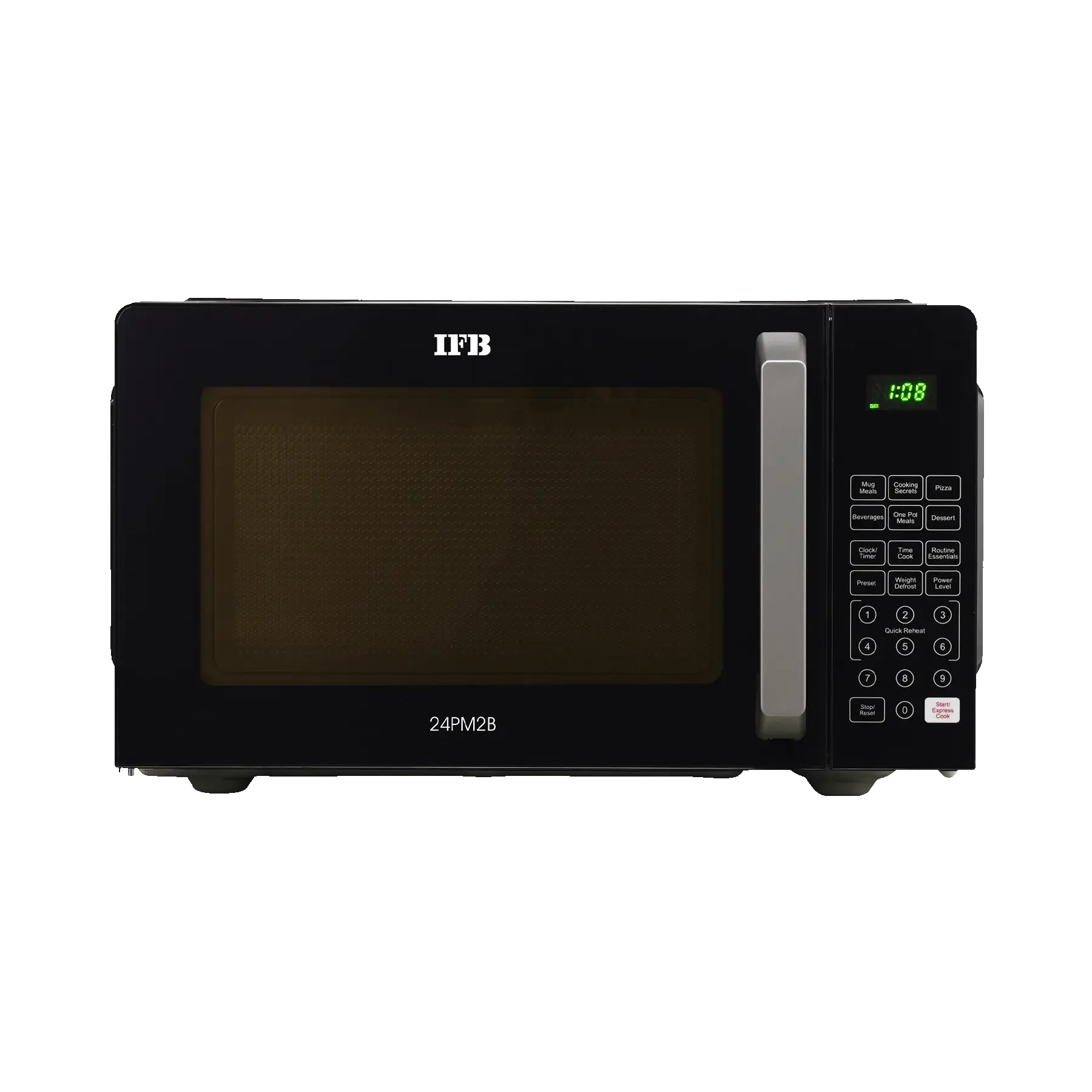 IFB 24 L Solo Microwave Oven (24PM2B, lack, 69 Indian, Anti rust cavity and Continental Auto Cook Recipes)