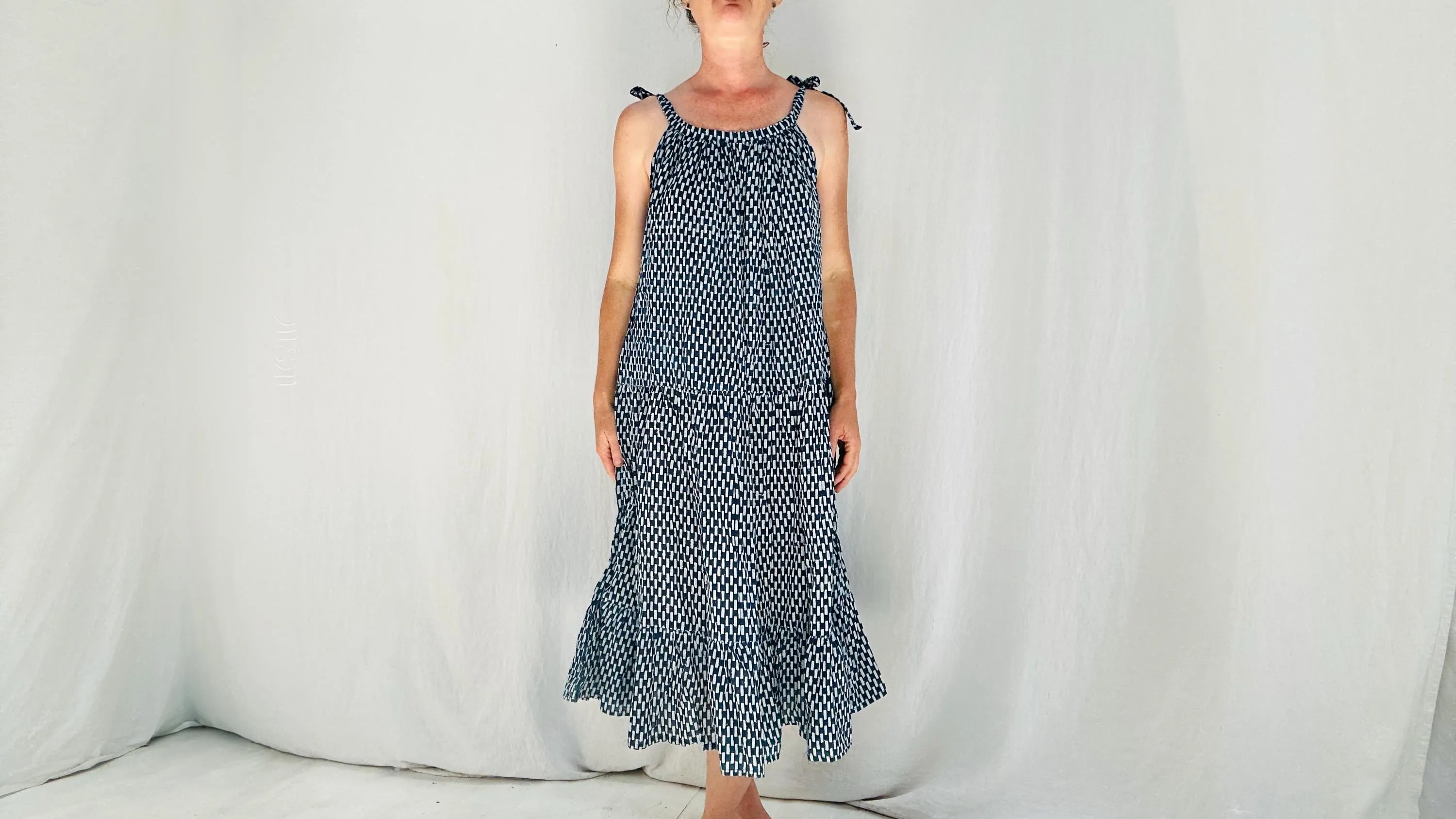 Indigo Batik Sundress. Indigo and 100% Cotton.
