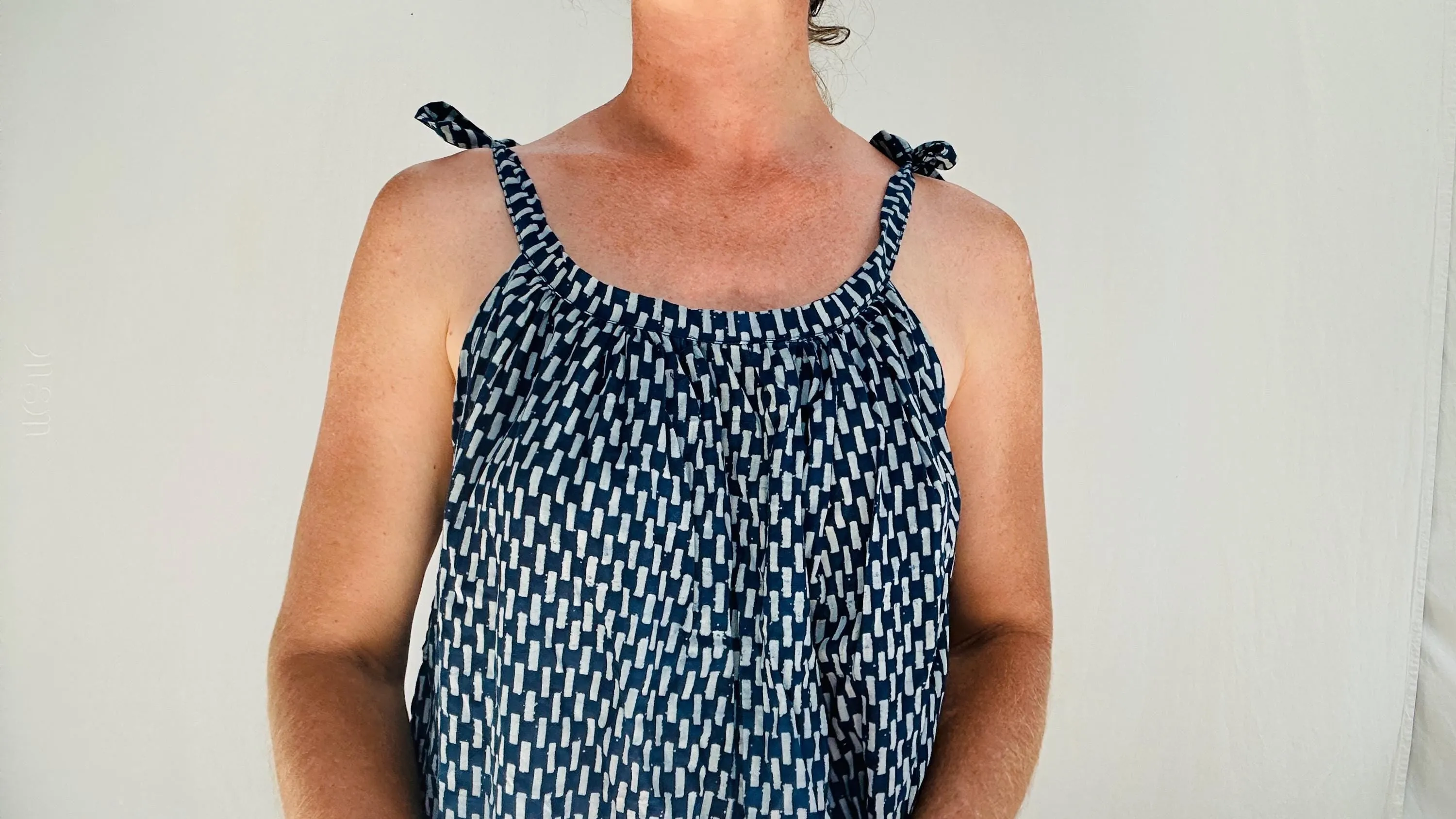 Indigo Batik Sundress. Indigo and 100% Cotton.