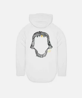 Jaws UV Hoodie - White