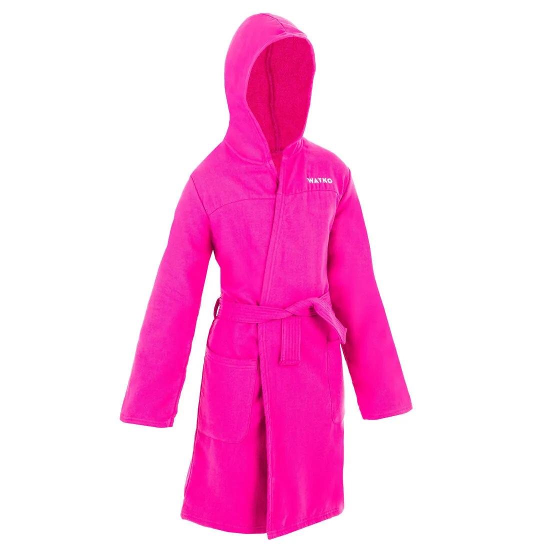 KIDS’ ORGANIC COTTON POOL BATHROBE -NAVY BLUE