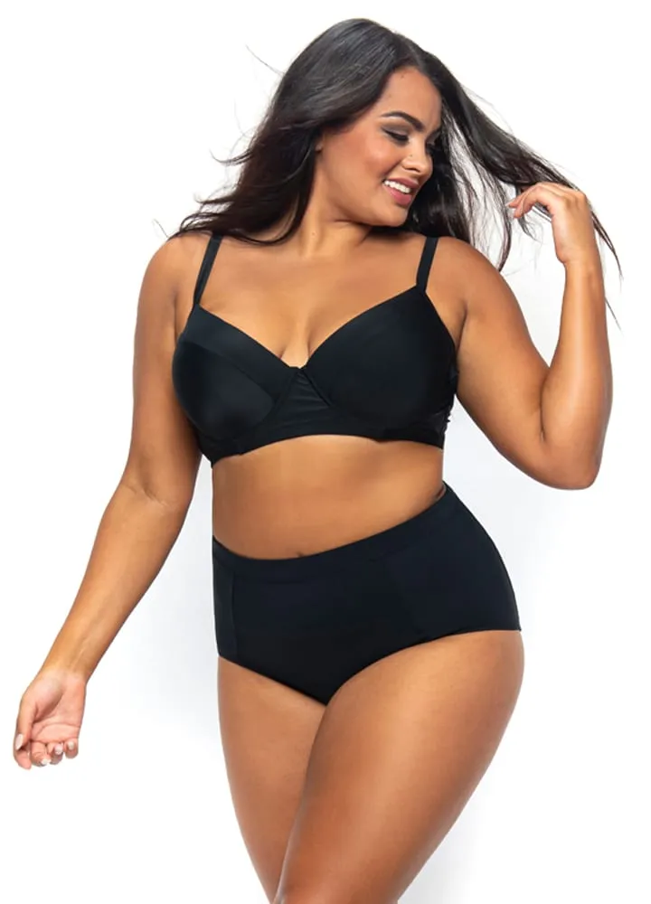 LaSculpte Women's Chlorine Resistant Bikini Bottom - Black
