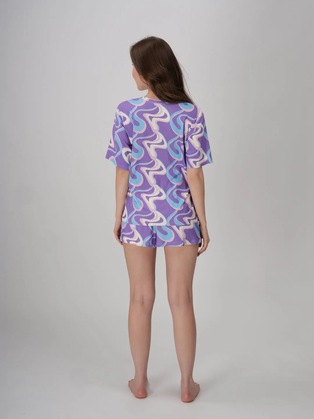 Lavender Twirls Short Set