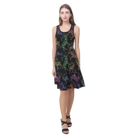 Neon Floral Elks Atalanta Sundress
