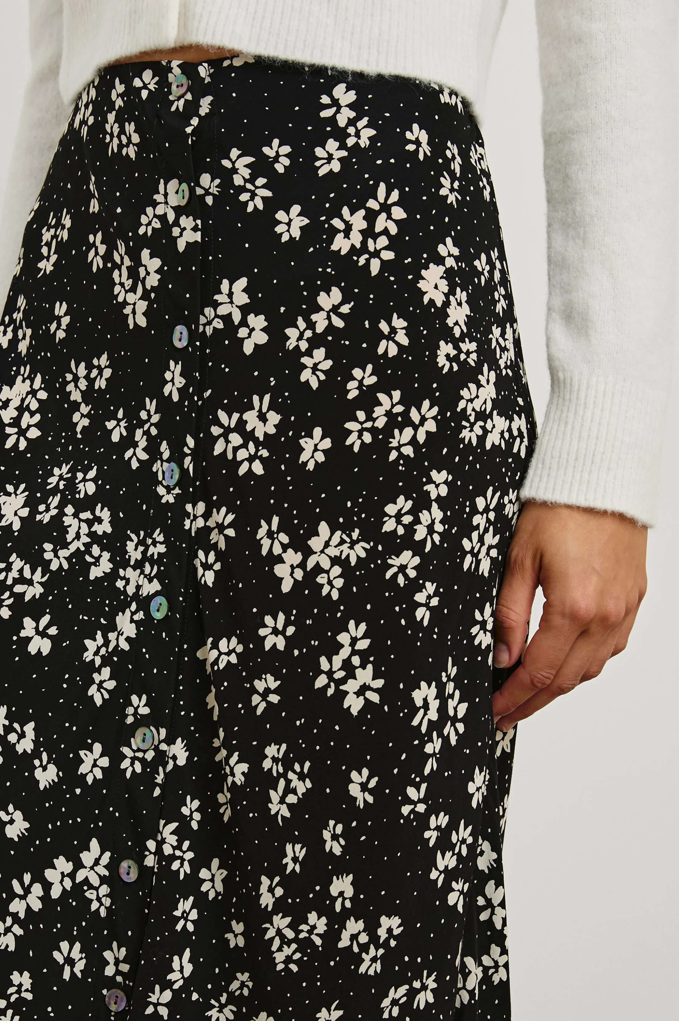 ROSETTA SKIRT - NOIR FLORAL