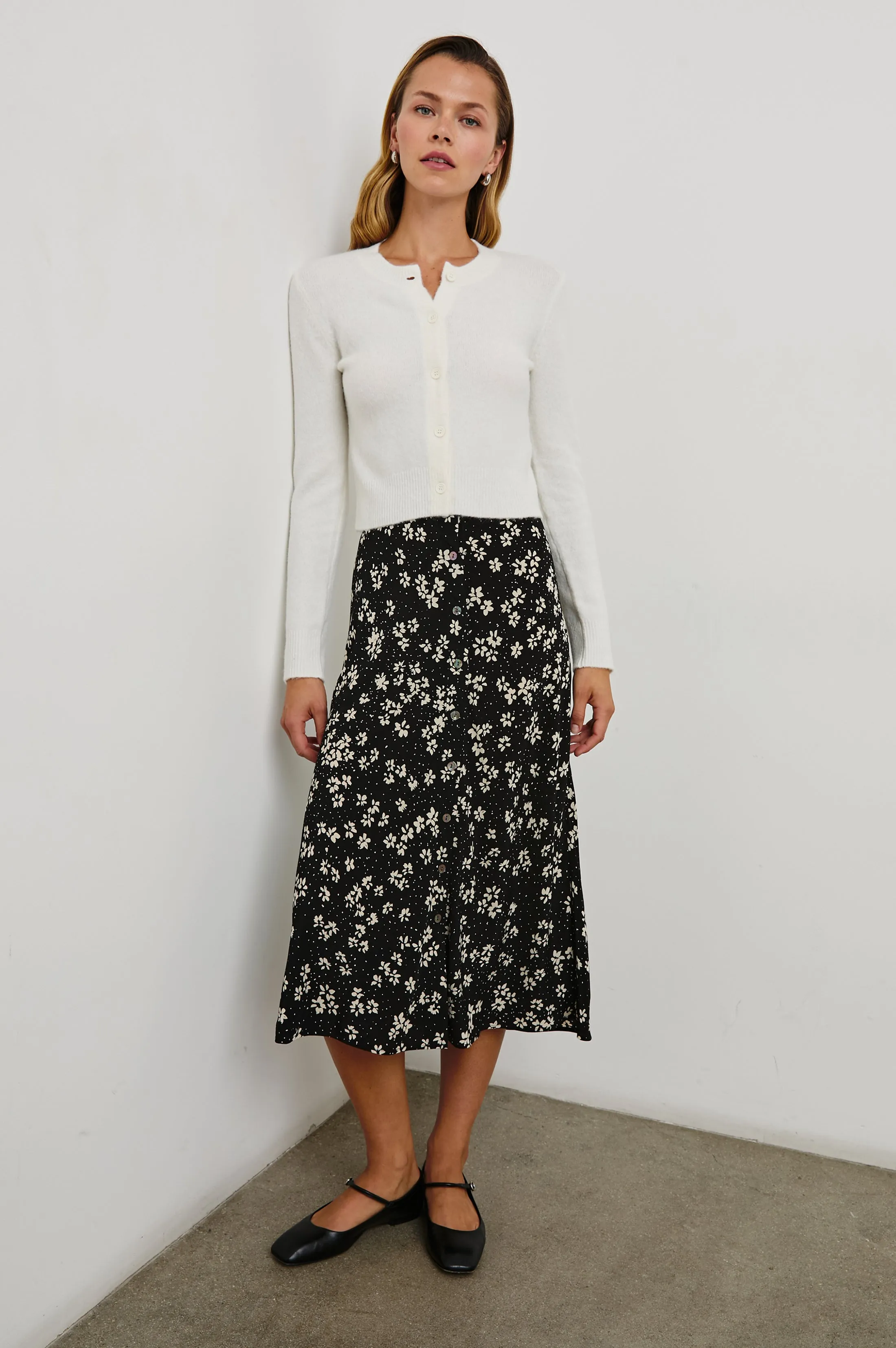 ROSETTA SKIRT - NOIR FLORAL