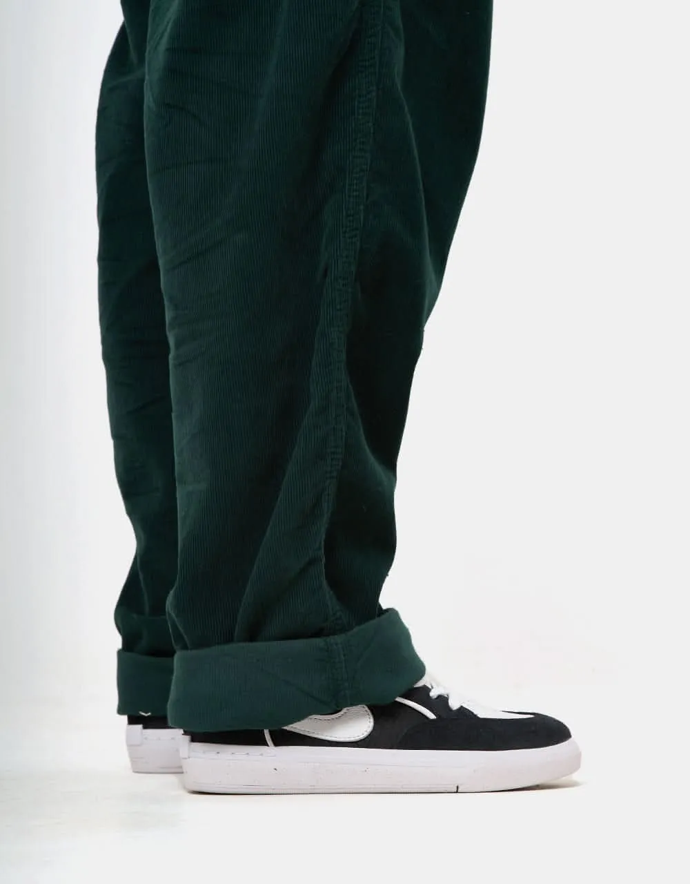 Route One Classic Cord Beach Pants - Forest Green