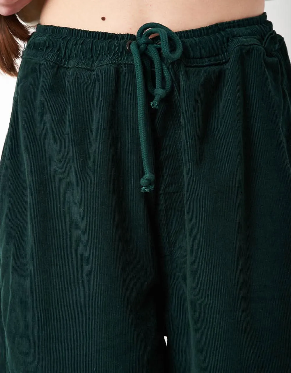 Route One Classic Cord Beach Pants - Forest Green