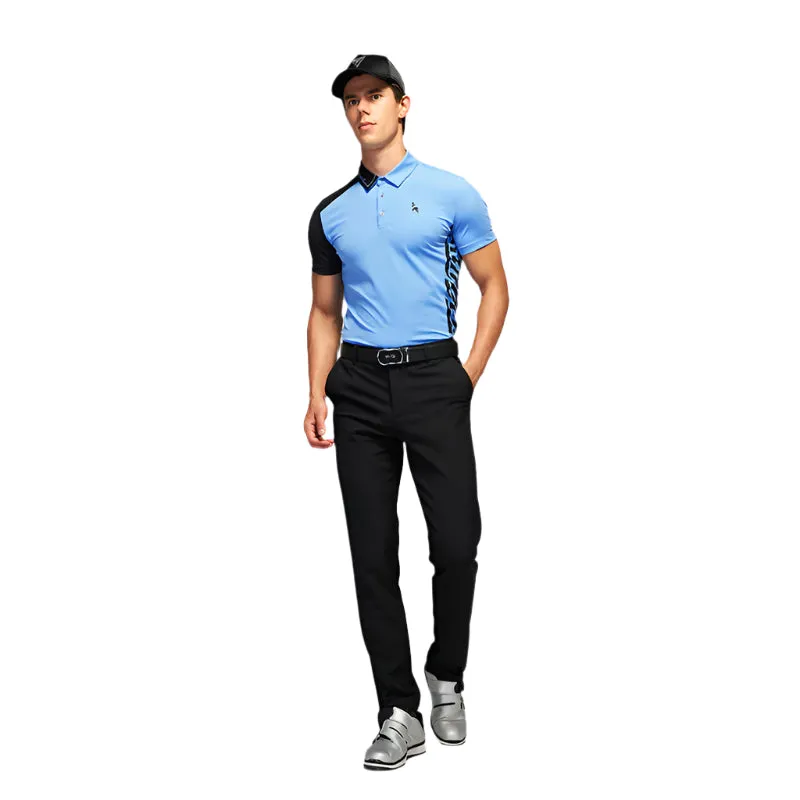 SVG Men's Colorblock Short-sleeved Polo Shirt