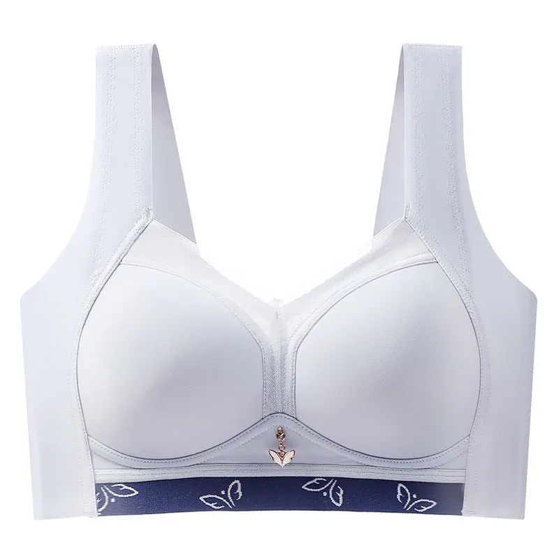 Thin underwear for women, big breasts make small breasts appear, side breasts gather and prevent sagging, no steel ring, side breasts collection sports bra