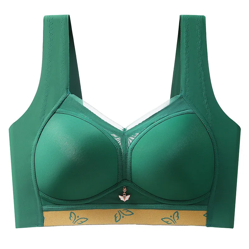 Thin underwear for women, big breasts make small breasts appear, side breasts gather and prevent sagging, no steel ring, side breasts collection sports bra