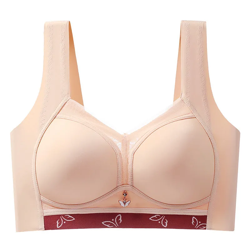 Thin underwear for women, big breasts make small breasts appear, side breasts gather and prevent sagging, no steel ring, side breasts collection sports bra