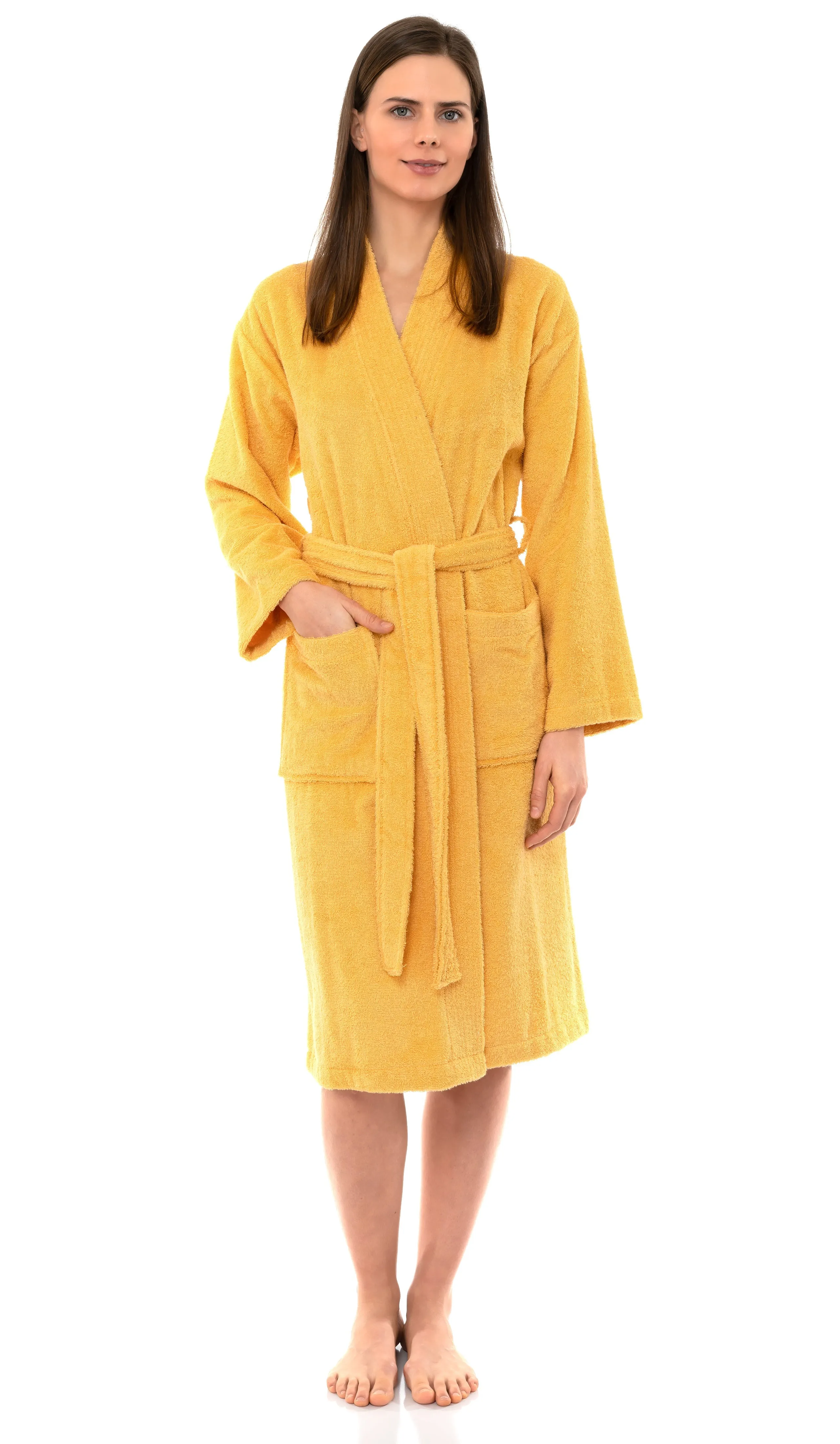 TowelSelections Women’s Kimono Robe, 100% Cotton Terry Cloth Bathrobe, Spa Bath Robes for Women