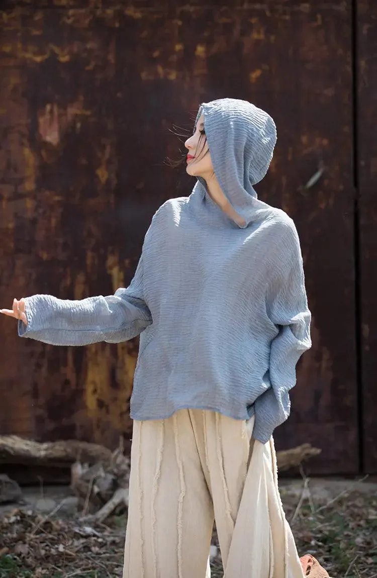 UV Protection Top Sun-Ready Tencel Hooded Tee for Women