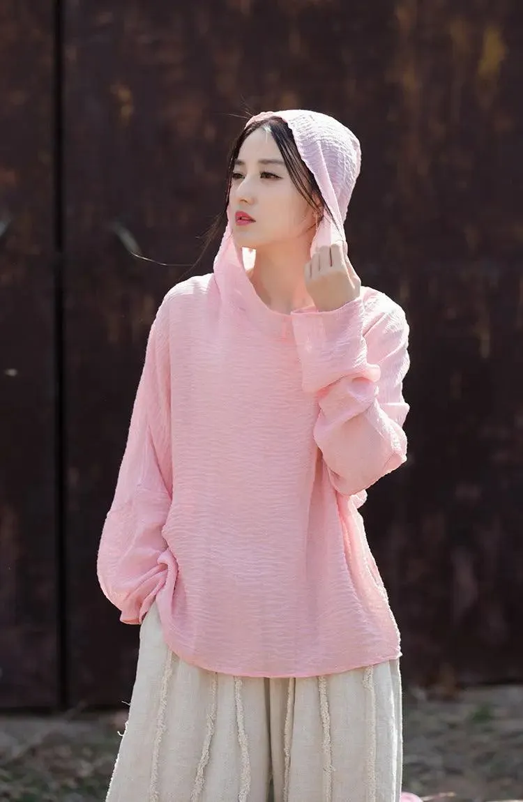 UV Protection Top Sun-Ready Tencel Hooded Tee for Women