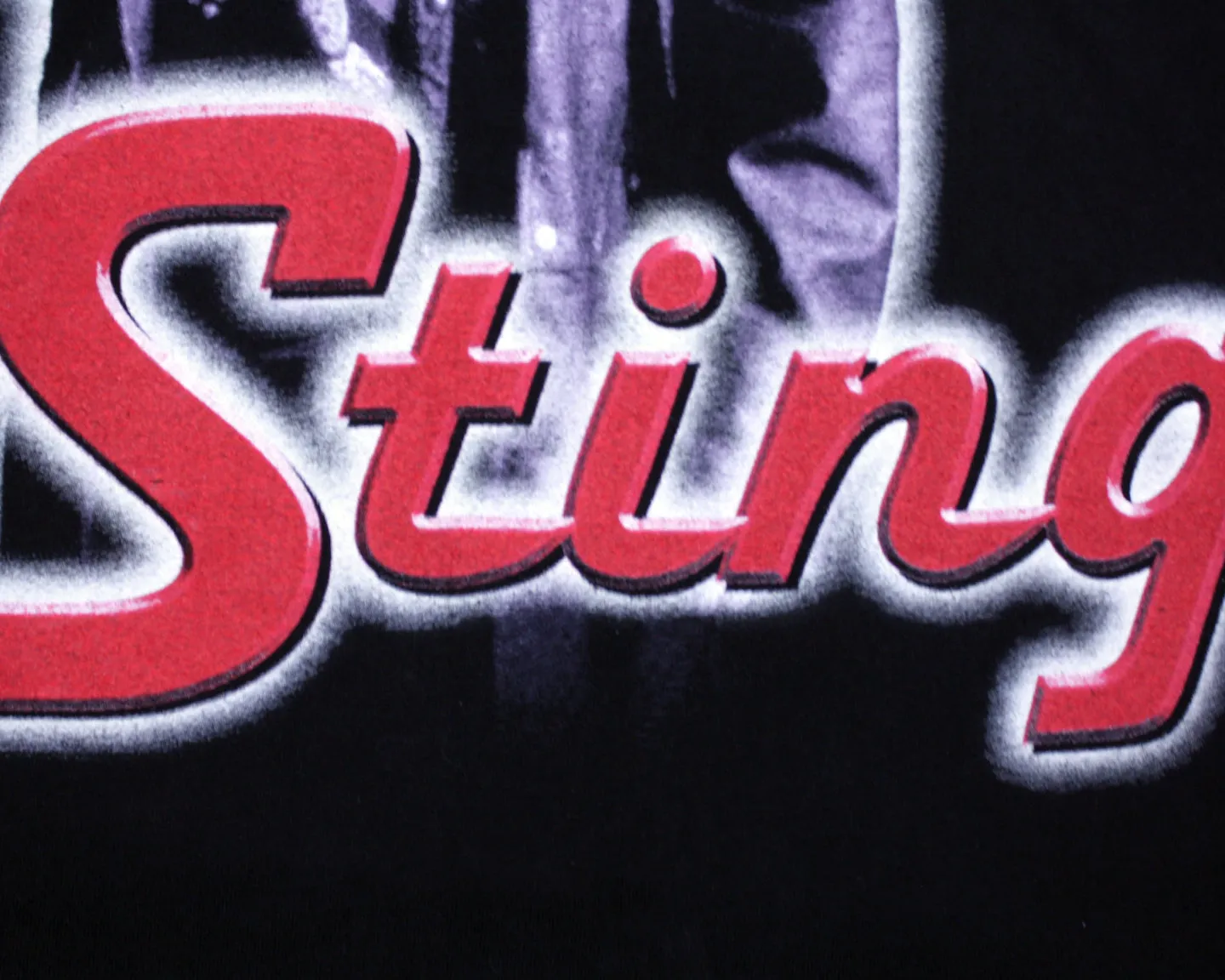 WCW STING BASEBALL BAT T-SHIRT MED