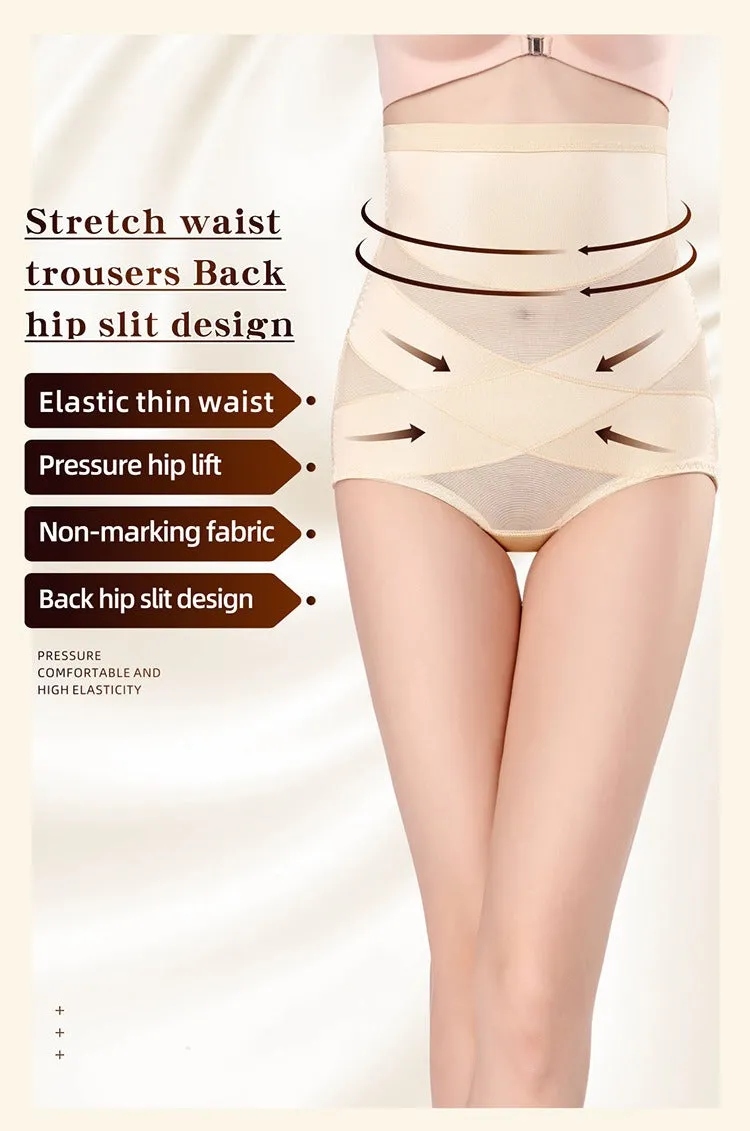 Women Butt Lifter Shapewear Hi-Waist Double Tummy Control Panty Waist Trainer Body Shaper