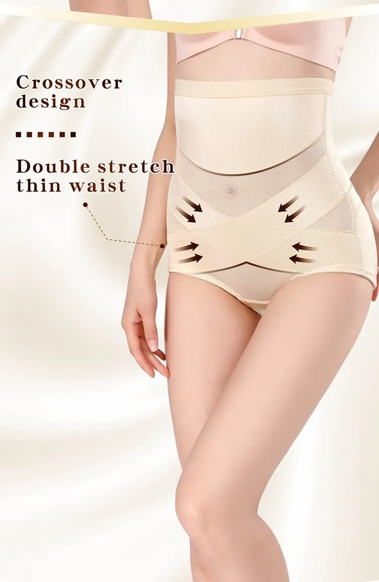 Women Butt Lifter Shapewear Hi-Waist Double Tummy Control Panty Waist Trainer Body Shaper